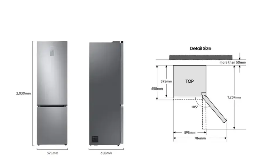 Samsung Kühl-Gefrierkombination RB38C600DSA/EF