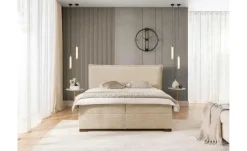 S-STYLE Boxbett mit Bettkasten, Cord, H3 Lovetti