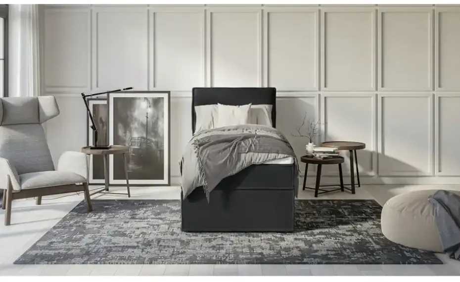 S-STYLE Boxbett mit Stauraum und Topper, H3 Uma