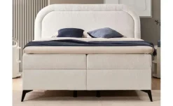S-STYLE Boxbett mit Bettkasten, Bouclé-Stoff Sonna