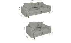 S-STYLE Polstergarnitur 3+2 Maya