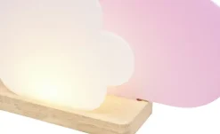 Tischleuchte, Wölkchen, rosa/weiß