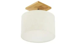 Trio Deckenleuchte, 1-flammig, Nickel-antik/ Holz