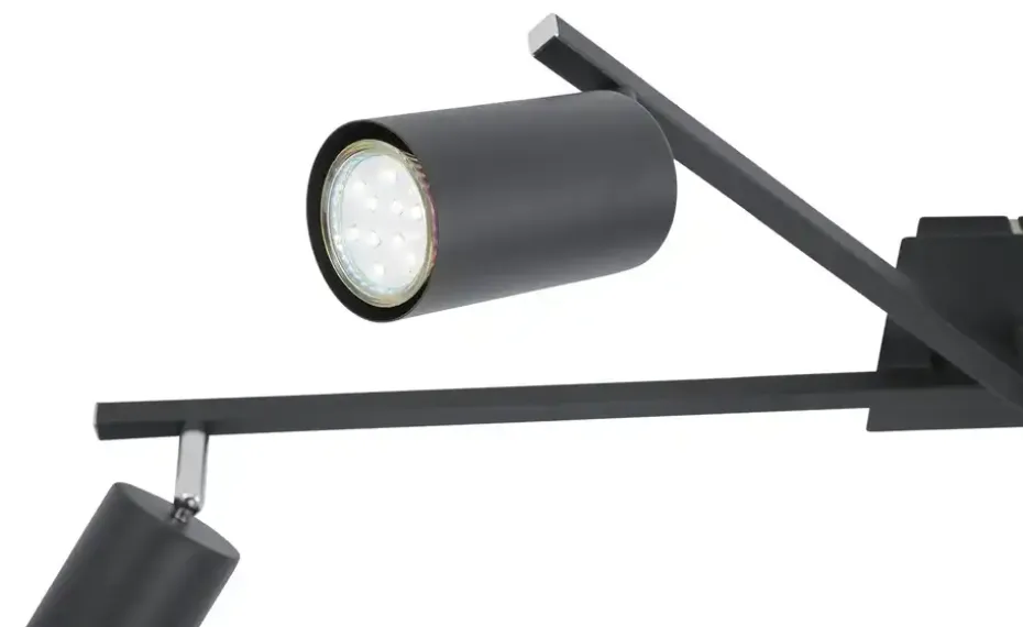 Trio Deckenspot, 5-flammig, schwarz