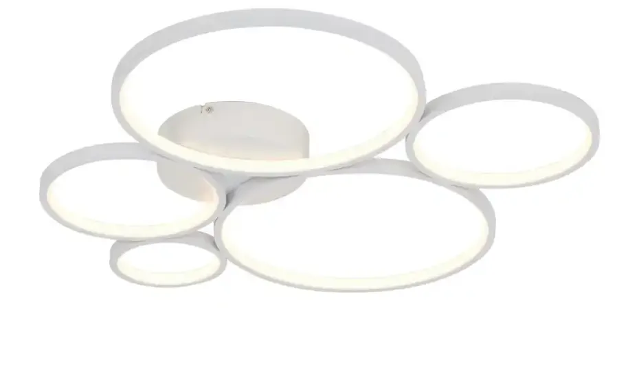 Trio LED-Deckenleuchte, Kreise, weiß