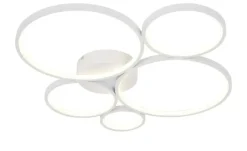 Trio LED-Deckenleuchte, Kreise, weiß