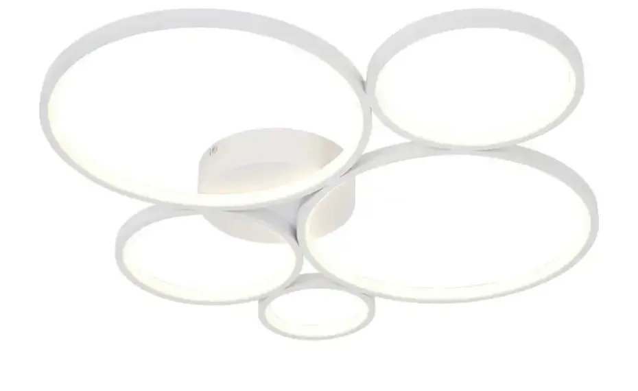 Trio LED-Deckenleuchte, Kreise, weiß