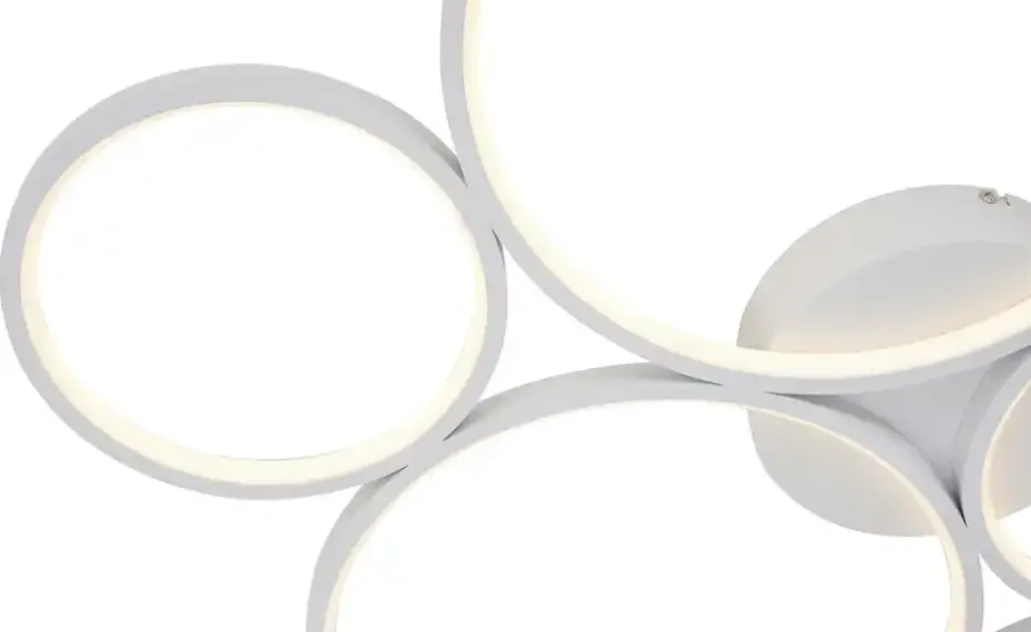 Trio LED-Deckenleuchte, Kreise, weiß