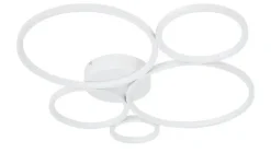 Trio LED-Deckenleuchte, Kreise, weiß