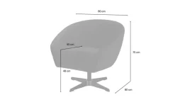 Twist Drehsessel Roma Mikrofaser
