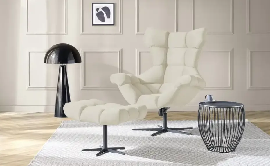 Twist Sessel aus Samt Sensi