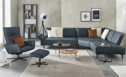 W.SCHILLIG Ecksofa aus Echtleder
