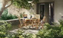 Yorkshire Klappsessel aus Teakholz Cambridge Premium